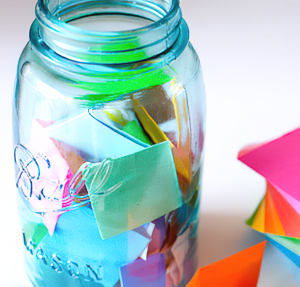 Wellbeing jar photo.